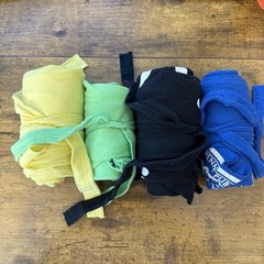 Upcycled T-shirt Tote Bags Set Of 4 Shopping Grocery Compact Reinforced Handmade