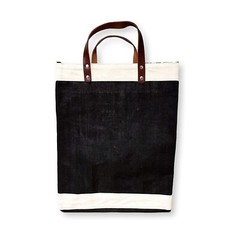 Sustainable Luxury Leather Handle Reusable Jute Bags Eco-Friendly Elegance