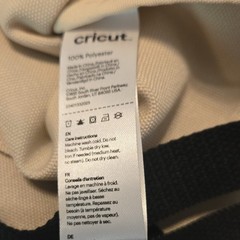 Cricut Foldable Polyester Reusable Shopping Bag Super Mom Design Beige Black