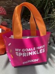 Dunkin’ Donuts Mini Reusable Tote Bags Sprinkles More Donuts Set of 2