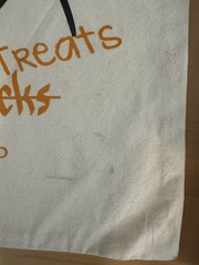 Lot Of 5 Halloween Canves Tote Bags Graphic Print Large
