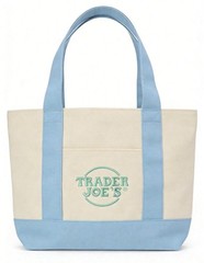 Trader Joe’s Mini Pastel Canvas Tote Bag Spring Pastel Colors Set of 4