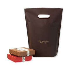 HEADS EVB-5 Made in Japan Brown Tote Bags 200mm W x 90mm D x 245mm H 50 count