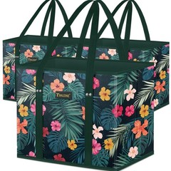 3Pk Reusable Grocery Bags, Foldable Shopping Bags for Groceries with Reinforc…