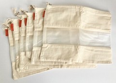 Bulk Grocery Shopping Bag Reusable Tare Weight Foldable Produce Fruit Vegetable