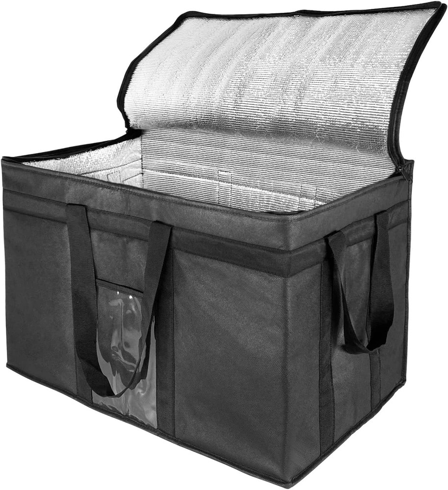 Xxl-Larger Insulated Cooler Bags with Zipper Closure,Reusable Grocery Shopping B