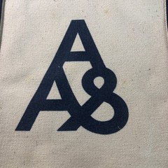 VTG Canvas Tote Bags LOT OF 2 NAVY REUSABLE Zipper Closure