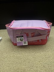 Trader Joe’s 2026 Mini Insulated Tote Floral violet with pink zipper