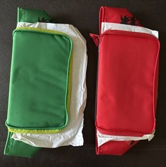 NEW Trader Joe’s MINI Insulated Tote Bag Set of 2 (1 Green & 1 Red)