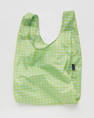 NWT Baggu Standard Reusable Bag Mint Pixel Gingham US seller Sold Out Rare H2F