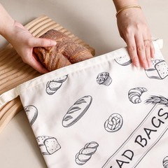 ByGuan Beeswax Reusable Bread Bags for 13 inches x 16.5 x 1 inch, MIX