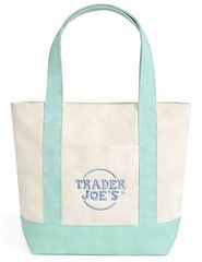 Trader Joe’s Mini Pastel Canvas Tote Bag Spring Pastel Colors Set of 4