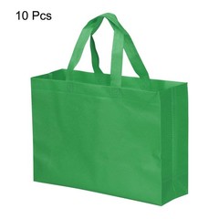 30x40cm Reusable Gift Bags 10pcs Nonwoven Shopping Bag Dark Green