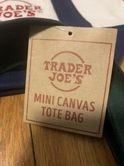 🌟Trader Joe’s Mini Canvas Reusable Tote Bags Set All 4 Colors Limited 2024 NWT