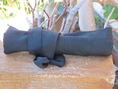 4 x Black Cotton Calico Bags ~ 37cm x 42cm with Two Long Handles – Reusable Bags