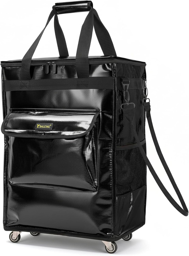 Reusable Grocery Bags on Wheels, Rolling Tote Bag, Shopping Trolley, Large Backp