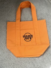 Trader Joe’s Canvas Tote Bag Multicolor Logo, Large 18in x 12in x 15cm
