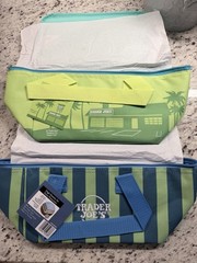 2 NEW! Trader Joe’s Mini Insulated Bag 1.5 Gallon Green/Blue 5/20/26 Release