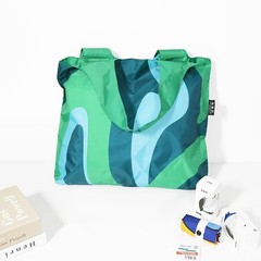 Reusable Bag Polyester Shopping Grocery Tote Bags Set of 5 Earth Designs Wate…