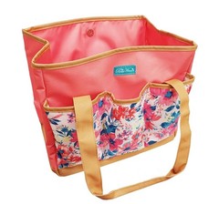 The Pioneer Woman Fresh Floral Garden Tote Bag with Pockets for Storing Tools