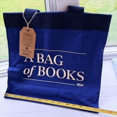 Barnes & Noble Blue “A Bag Of Books” Tote NWT