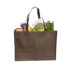 Non-Woven Shopping Bag Reusable Gift & Promotional Bag Wholesale Brown 100 Pack