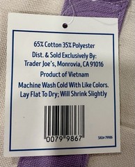 2x Trader Joe’s NEW 💜 Lavender AUTHENTIC LARGE & MINI CANVAS REUSABLE TOTE BAGS