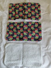5 Reusable towels 7 x 12 inches to take the place of papertowels