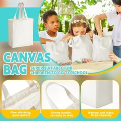 Mini Tote Bag Sublimation Blank Canvas Tote Bags Reusable Grocery Luggage DIY