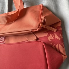 Trader Joe’s Large Insulated Reusable Tote Shopping Bag Peach Color 8 Gallon NWT
