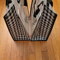 Cracker Barrel Reusable Shopping Bags Rooster Mornin Yall Plaid Set of 2 Gift