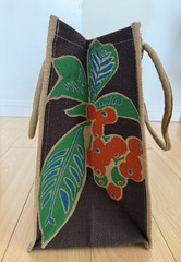⚡️ Trader Joe’s Lemon Lime Tote Reusable Jute Burlap Bag NEW NWT FREE SHIP ❤️