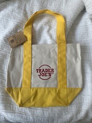 Trader Joe’s NEW Mini Canvas Reusable Tote Bags All 4 COLORS! NWT Free Shipping