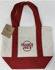 TRADER JOE’S RED MINI CANVAS TOTE BAG NWT FREE GIFT 🎁 VALENTINES DAY