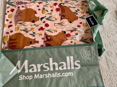 MARSHALLS Large Reusable Shopping Bag Tote Capybaras Enjoying Nature NWT