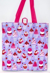 Reusable Bag Ice Cream Sweet Treats Tote 13″ x 14″ x 8″