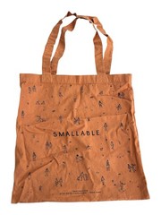 Smallable Limited Edition Orange Tote Bag From Paris 16×15 Organic Cotton