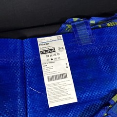 IKEA Frakta Shop Bag Blue Large Size Laundry Grocery Durable Lot of 2 NWT