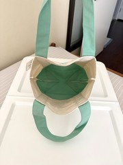 Trader Joe’s Easter Green Mini Canvas Grocery Shopping Tote Bag Purse Reusable