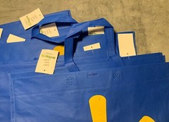 Lot of 16 Walmart Large Reusable Shopping Bags, Brand New
