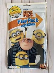 Minions Despicable Me Reusable Bag + Play Pack+ 5 Collectible Toys Halloween New