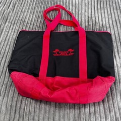 Trader Joe’s Large Reusable Insulated Grocery Cooler Tote Bag Black Red Freezer