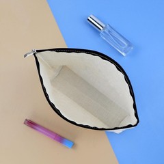 Tea Lovers Gifts for Women Makeup Bag Drinkers Gift 10 x 7 inches, beige