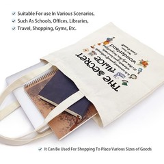 Fairy Tale Funny Canvas Large Shopping Capacity Grocery Tote Bag, Reusable wi…