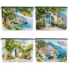 VeloKomo Lemon Gifts Makeup Bag – 4 Pcs Cosmetic Bags Set Multicolor