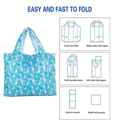 Grocery Bags Reusable Foldable 8 Pack Shopping Bags Large 50LBS Groceries Bag…