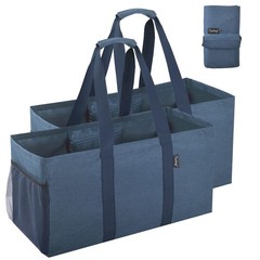 Finnhomy 42L Extra Large Utility Tote Bag, Solid Oxford Fabric Storage Bag wi…