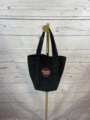 Trader Joe’s Trick-or-Treat Canvas Tote Bag Black Reusable Foldable Shopping