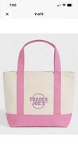 Trader Joe’s Mini Pastel Canvas Tote Bag NWT Blue Green Pink Purple | US Stock
