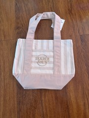 Trader Joe’s Striped Reusable Mini Tote Shopping Bags Multicolor Lot of 4